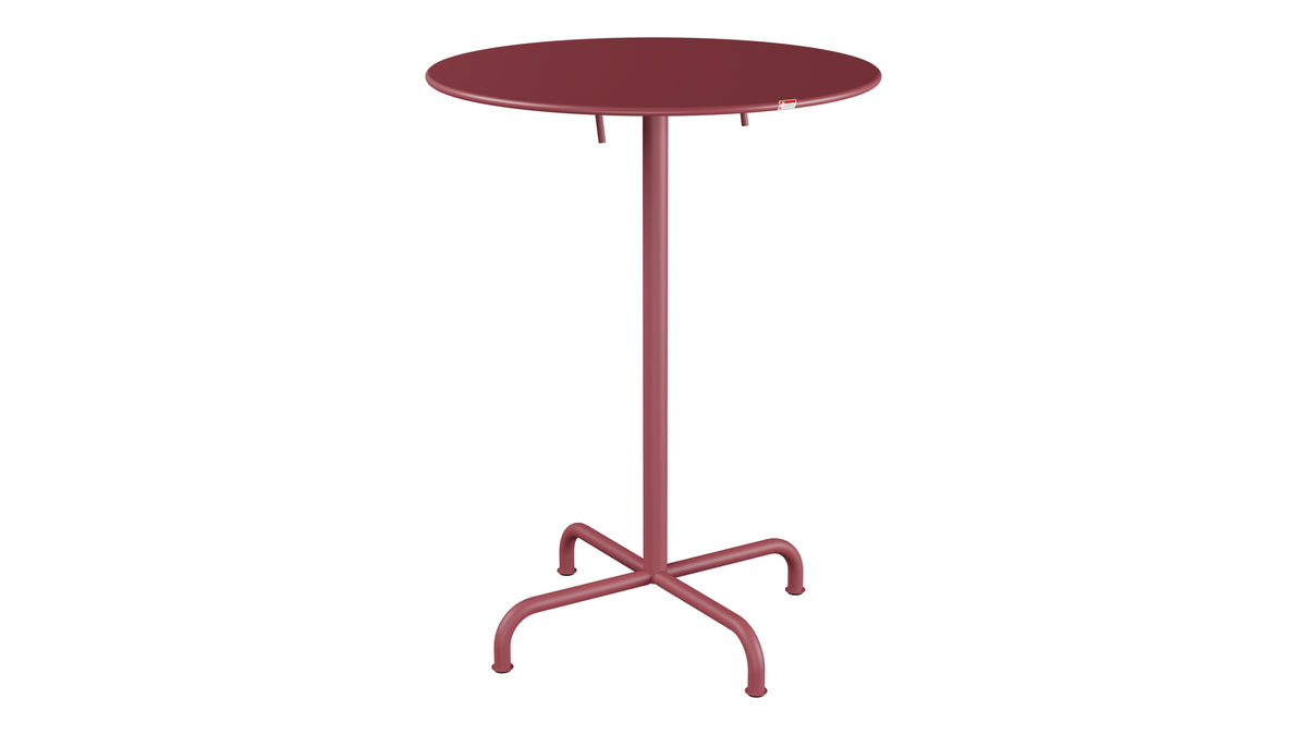 Rigi Metall-Stehtisch Outdoor ø80 / 110 klappbar  in Bordeaux präsentiert im Onlineshop von KAQTU Design AG. Hochtisch Outdoor ist von Schaffner