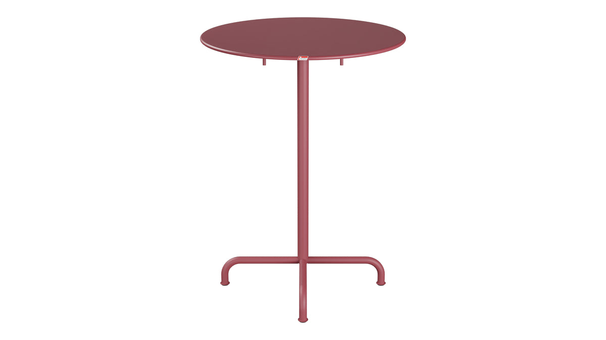 Rigi Metall-Stehtisch Outdoor ø80 / 110 klappbar  in Bordeaux präsentiert im Onlineshop von KAQTU Design AG. Hochtisch Outdoor ist von Schaffner