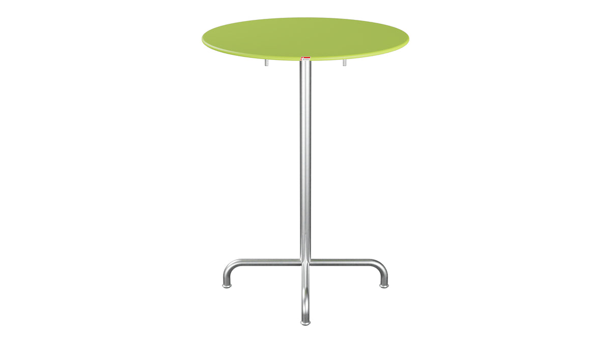 Rigi Metall-Stehtisch Outdoor ø80 / 110 klappbar  in Hellgrün präsentiert im Onlineshop von KAQTU Design AG. Hochtisch Outdoor ist von Schaffner