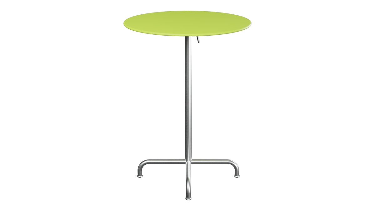 Rigi Metall-Stehtisch Outdoor ø80 / 110 klappbar  in Hellgrün präsentiert im Onlineshop von KAQTU Design AG. Hochtisch Outdoor ist von Schaffner
