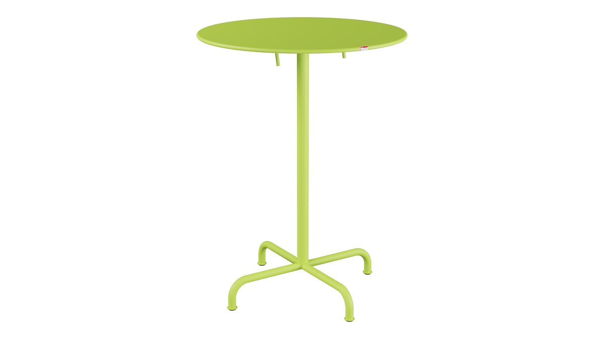 Rigi Metall-Stehtisch Outdoor ø80 / 110 klappbar  in Hellgrün präsentiert im Onlineshop von KAQTU Design AG. Hochtisch Outdoor ist von Schaffner