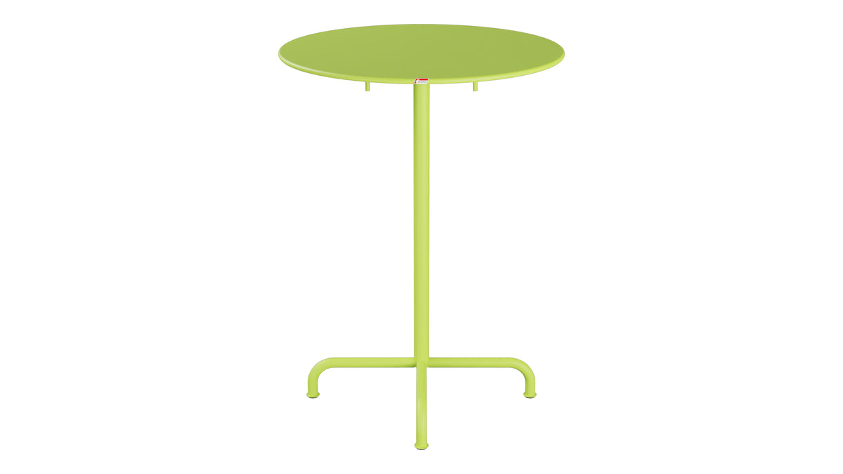 Rigi Metall-Stehtisch Outdoor ø80 / 110 klappbar  in Hellgrün präsentiert im Onlineshop von KAQTU Design AG. Hochtisch Outdoor ist von Schaffner