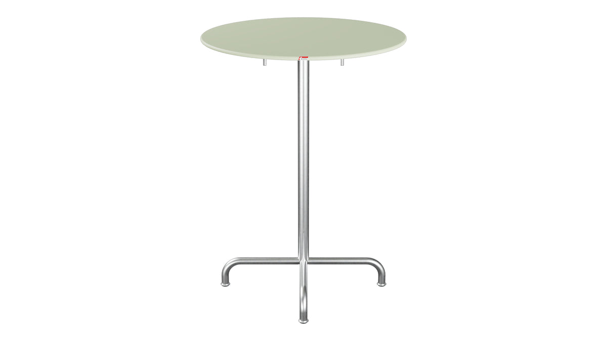 Rigi Metall-Stehtisch Outdoor ø80 / 110 klappbar  in Pastellgrün präsentiert im Onlineshop von KAQTU Design AG. Hochtisch Outdoor ist von Schaffner
