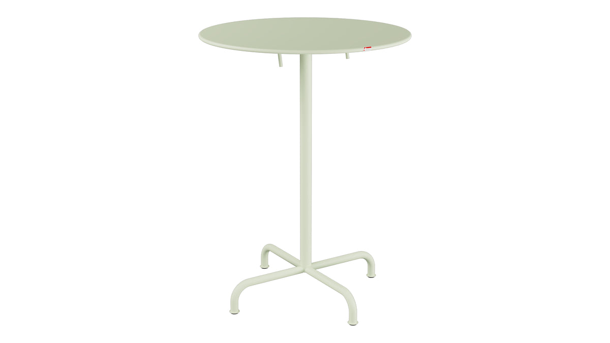 Rigi Metall-Stehtisch Outdoor ø80 / 110 klappbar  in Pastellgrün präsentiert im Onlineshop von KAQTU Design AG. Hochtisch Outdoor ist von Schaffner