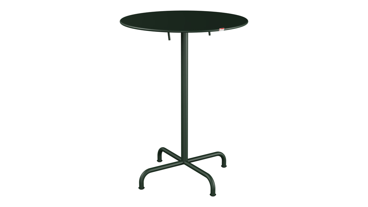 Rigi Metall-Stehtisch Outdoor ø80 / 110 klappbar  in Tannengrün präsentiert im Onlineshop von KAQTU Design AG. Hochtisch Outdoor ist von Schaffner