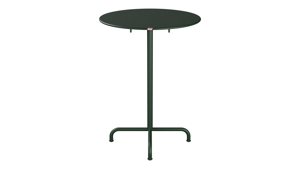 Rigi Metall-Stehtisch Outdoor ø80 / 110 klappbar  in Tannengrün präsentiert im Onlineshop von KAQTU Design AG. Hochtisch Outdoor ist von Schaffner