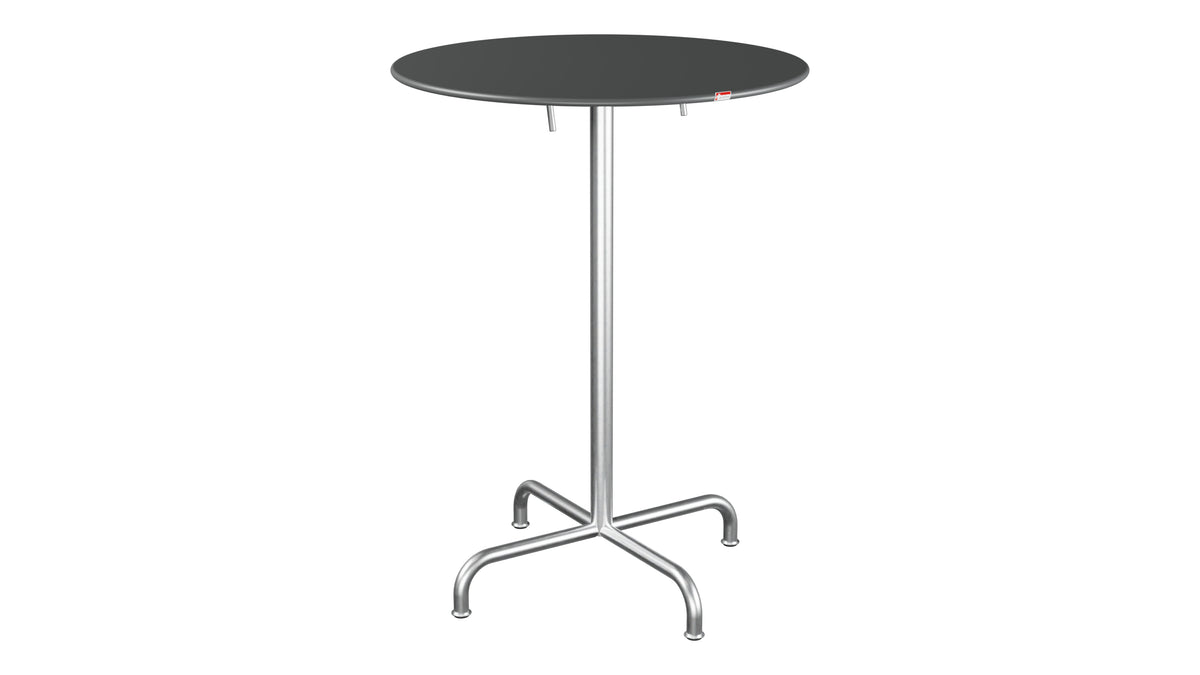 Rigi Metall-Stehtisch Outdoor ø80 / 110 klappbar  in Graphit präsentiert im Onlineshop von KAQTU Design AG. Hochtisch Outdoor ist von Schaffner