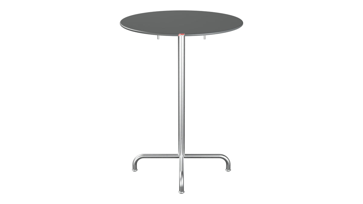 Rigi Metall-Stehtisch Outdoor ø80 / 110 klappbar  in Graphit präsentiert im Onlineshop von KAQTU Design AG. Hochtisch Outdoor ist von Schaffner