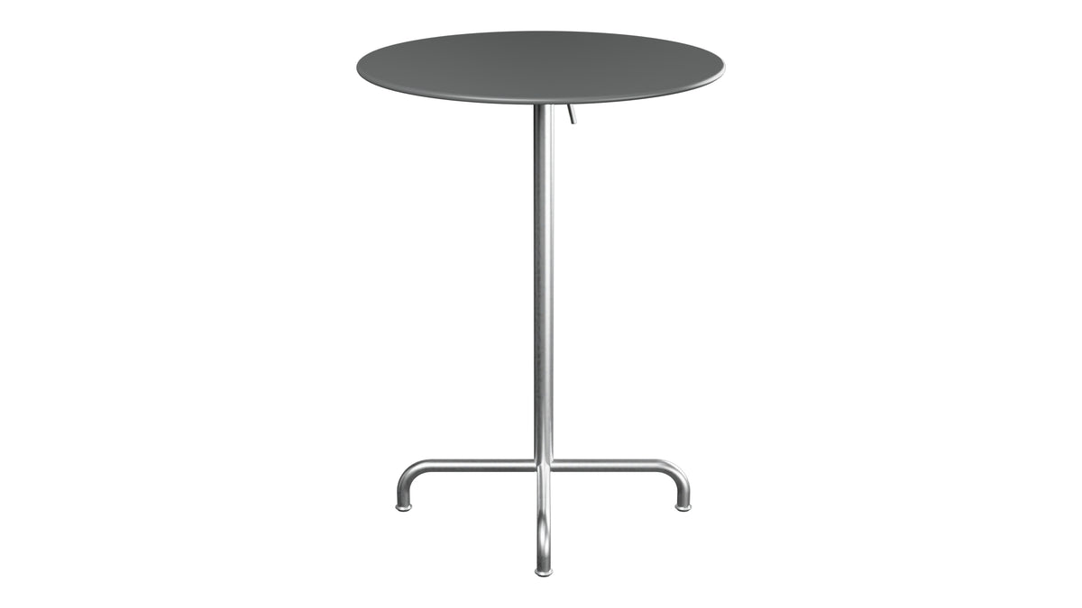 Rigi Metall-Stehtisch Outdoor ø80 / 110 klappbar  in Graphit präsentiert im Onlineshop von KAQTU Design AG. Hochtisch Outdoor ist von Schaffner