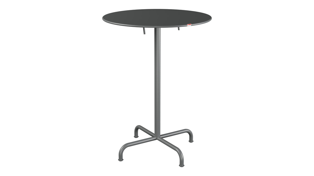Rigi Metall-Stehtisch Outdoor ø80 / 110 klappbar  in Graphit präsentiert im Onlineshop von KAQTU Design AG. Hochtisch Outdoor ist von Schaffner