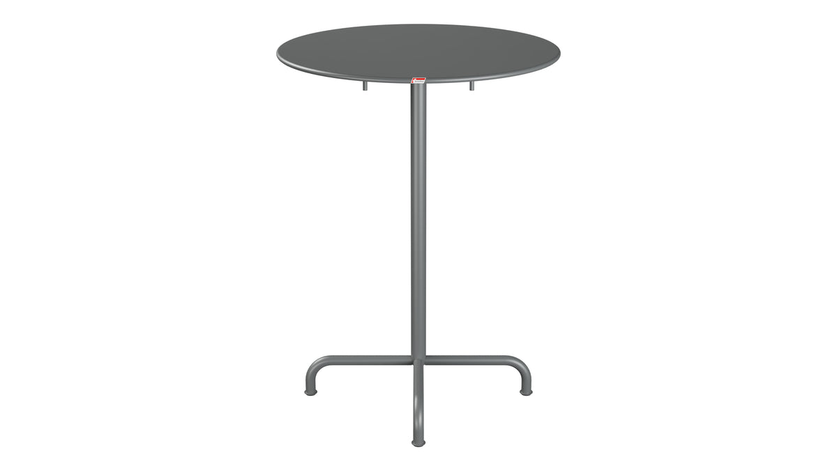 Rigi Metall-Stehtisch Outdoor ø80 / 110 klappbar  in Graphit präsentiert im Onlineshop von KAQTU Design AG. Hochtisch Outdoor ist von Schaffner