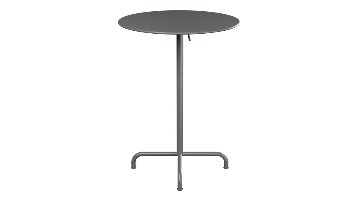 Rigi Metall-Stehtisch Outdoor ø80 / 110 klappbar  in Graphit präsentiert im Onlineshop von KAQTU Design AG. Hochtisch Outdoor ist von Schaffner