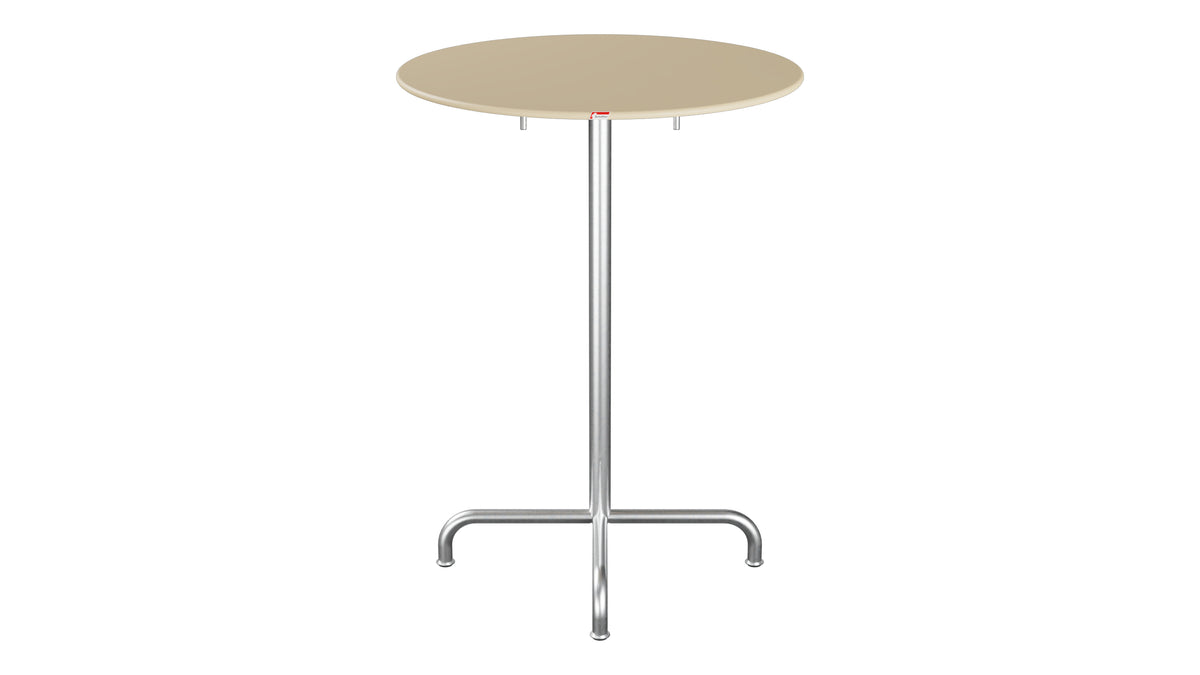 Rigi Metall-Stehtisch Outdoor ø80 / 110 klappbar  in Pastellbraun präsentiert im Onlineshop von KAQTU Design AG. Hochtisch Outdoor ist von Schaffner