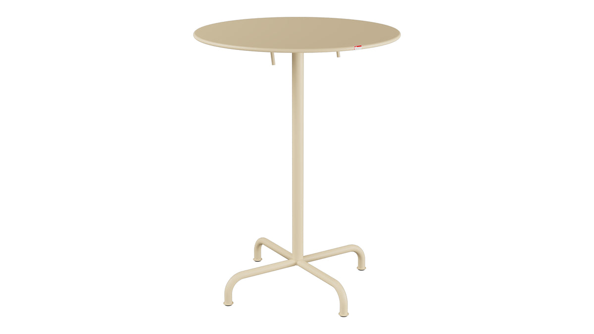 Rigi Metall-Stehtisch Outdoor ø80 / 110 klappbar  in Pastellbraun präsentiert im Onlineshop von KAQTU Design AG. Hochtisch Outdoor ist von Schaffner