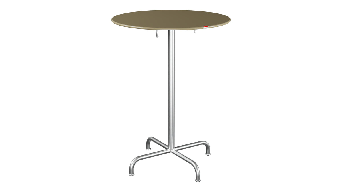 Rigi Metall-Stehtisch Outdoor ø80 / 110 klappbar  in Champagner präsentiert im Onlineshop von KAQTU Design AG. Hochtisch Outdoor ist von Schaffner