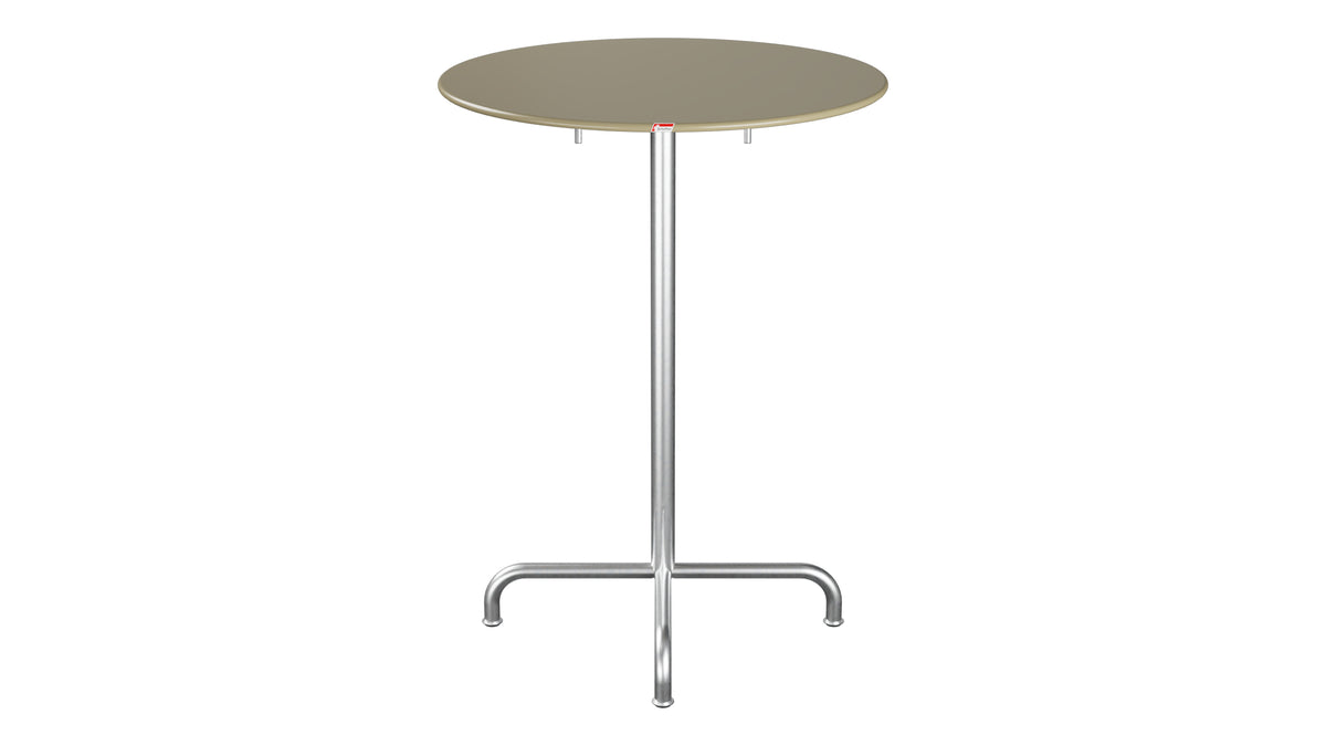Rigi Metall-Stehtisch Outdoor ø80 / 110 klappbar  in Champagner präsentiert im Onlineshop von KAQTU Design AG. Hochtisch Outdoor ist von Schaffner