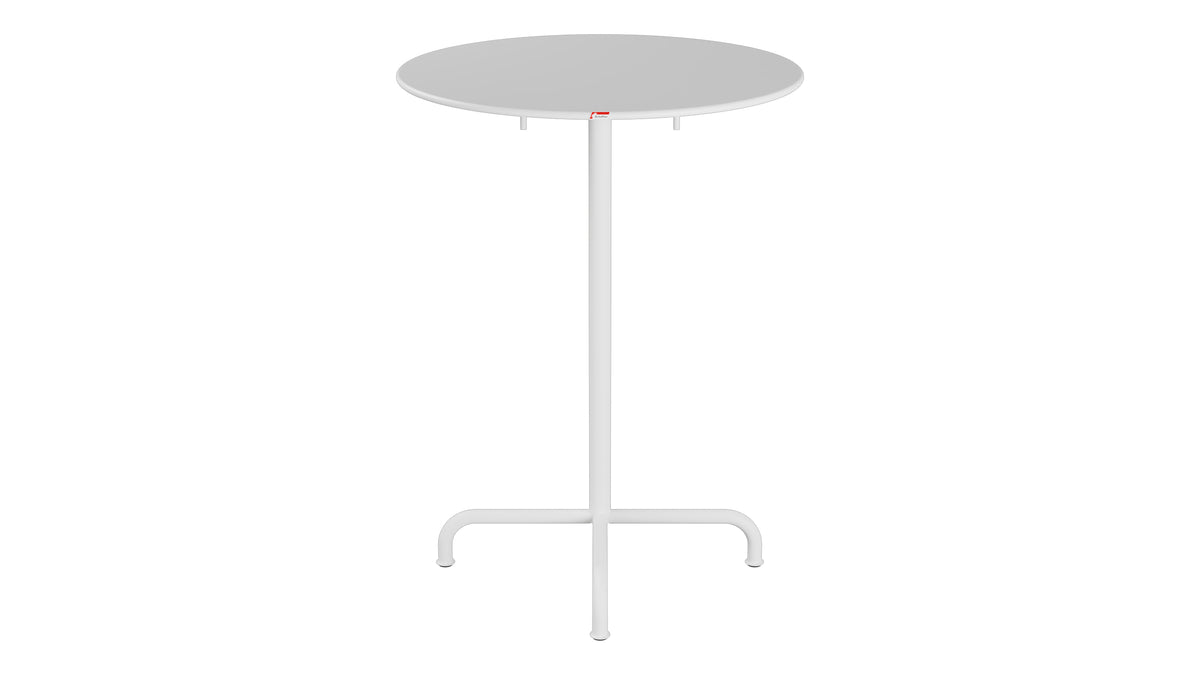 Rigi Metall-Stehtisch Outdoor ø80 / 110 klappbar  in Weiss präsentiert im Onlineshop von KAQTU Design AG. Hochtisch Outdoor ist von Schaffner