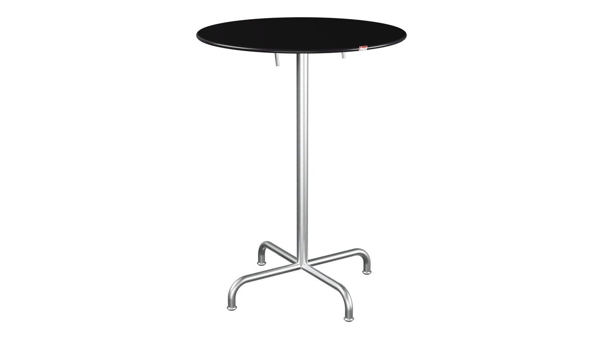 Rigi Metall-Stehtisch Outdoor ø80 / 110 klappbar  in Schwarz präsentiert im Onlineshop von KAQTU Design AG. Hochtisch Outdoor ist von Schaffner