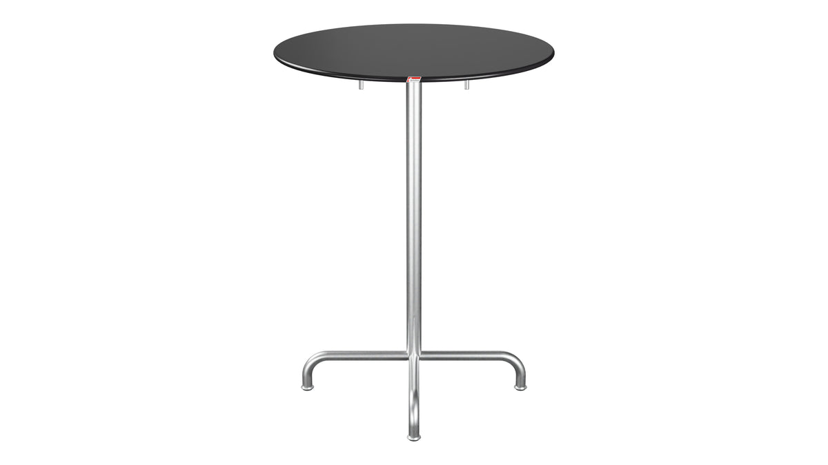 Rigi Metall-Stehtisch Outdoor ø80 / 110 klappbar  in Schwarz präsentiert im Onlineshop von KAQTU Design AG. Hochtisch Outdoor ist von Schaffner