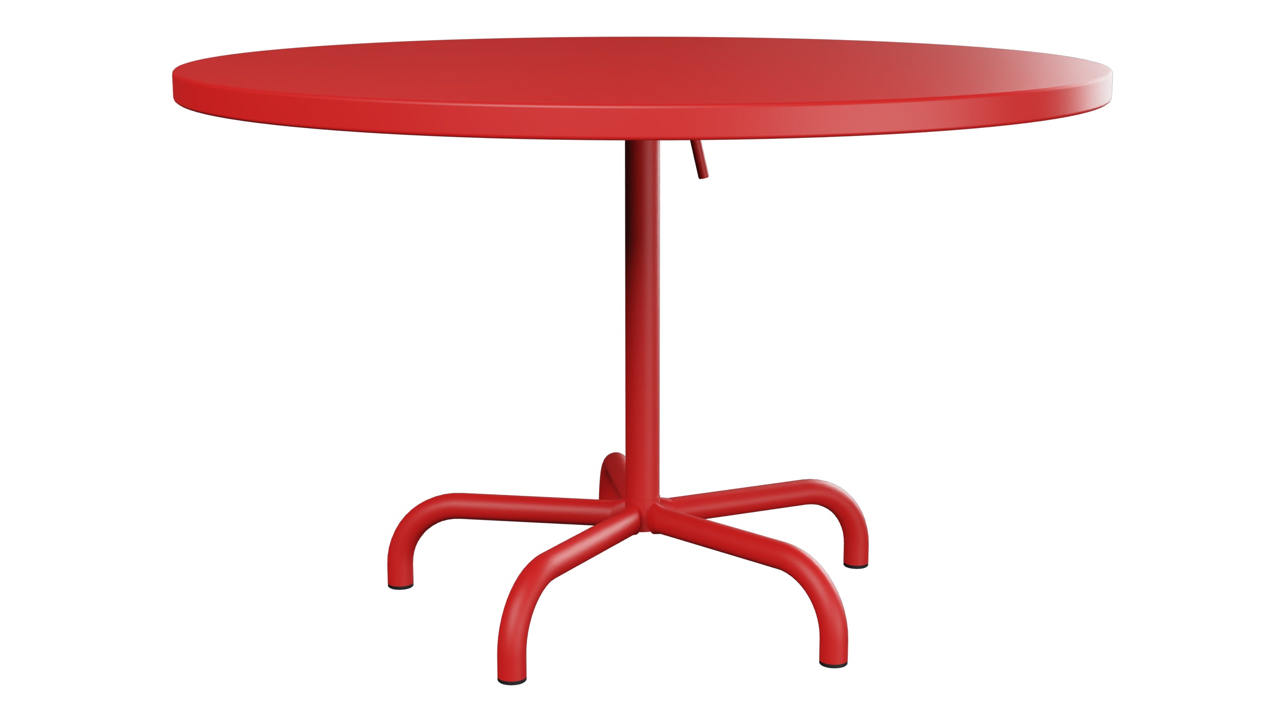Säntis Metall-Gartentisch ø117 klappbar in Rot präsentiert im Onlineshop von KAQTU Design AG. Gartentisch ist von Schaffner
