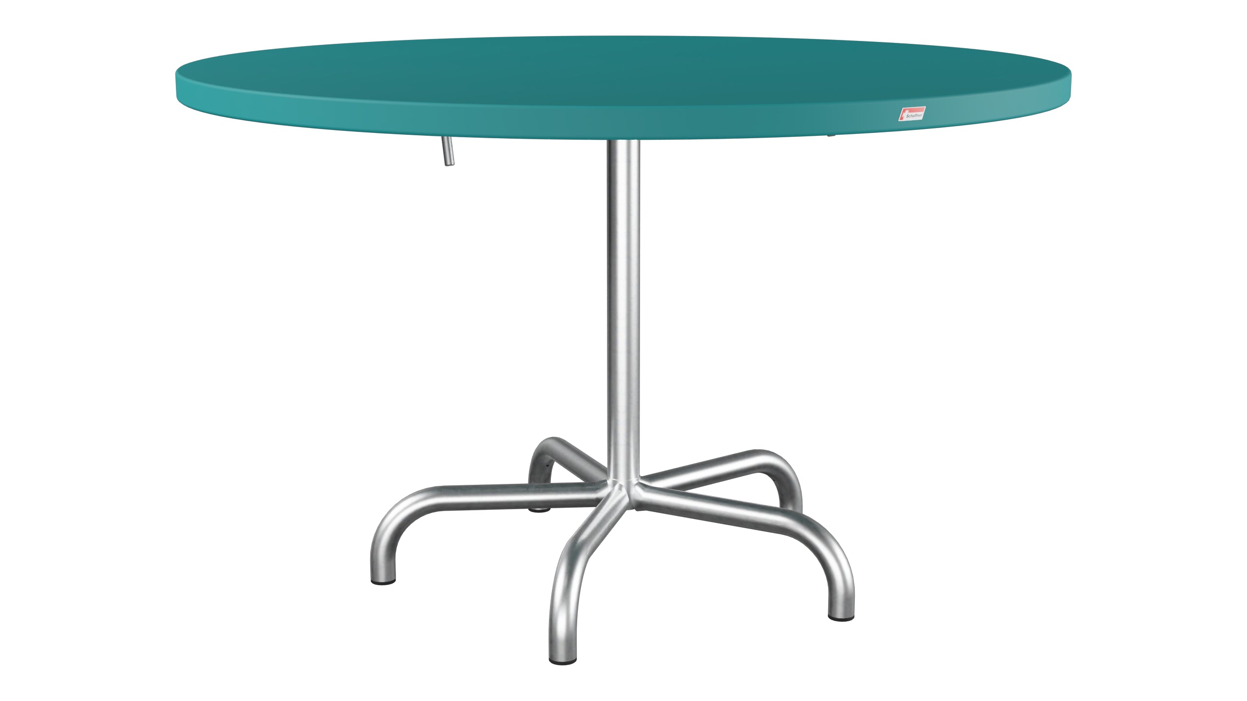 Säntis Metall-Gartentisch ø117 klappbar in Kaliblau präsentiert im Onlineshop von KAQTU Design AG. Gartentisch ist von Schaffner