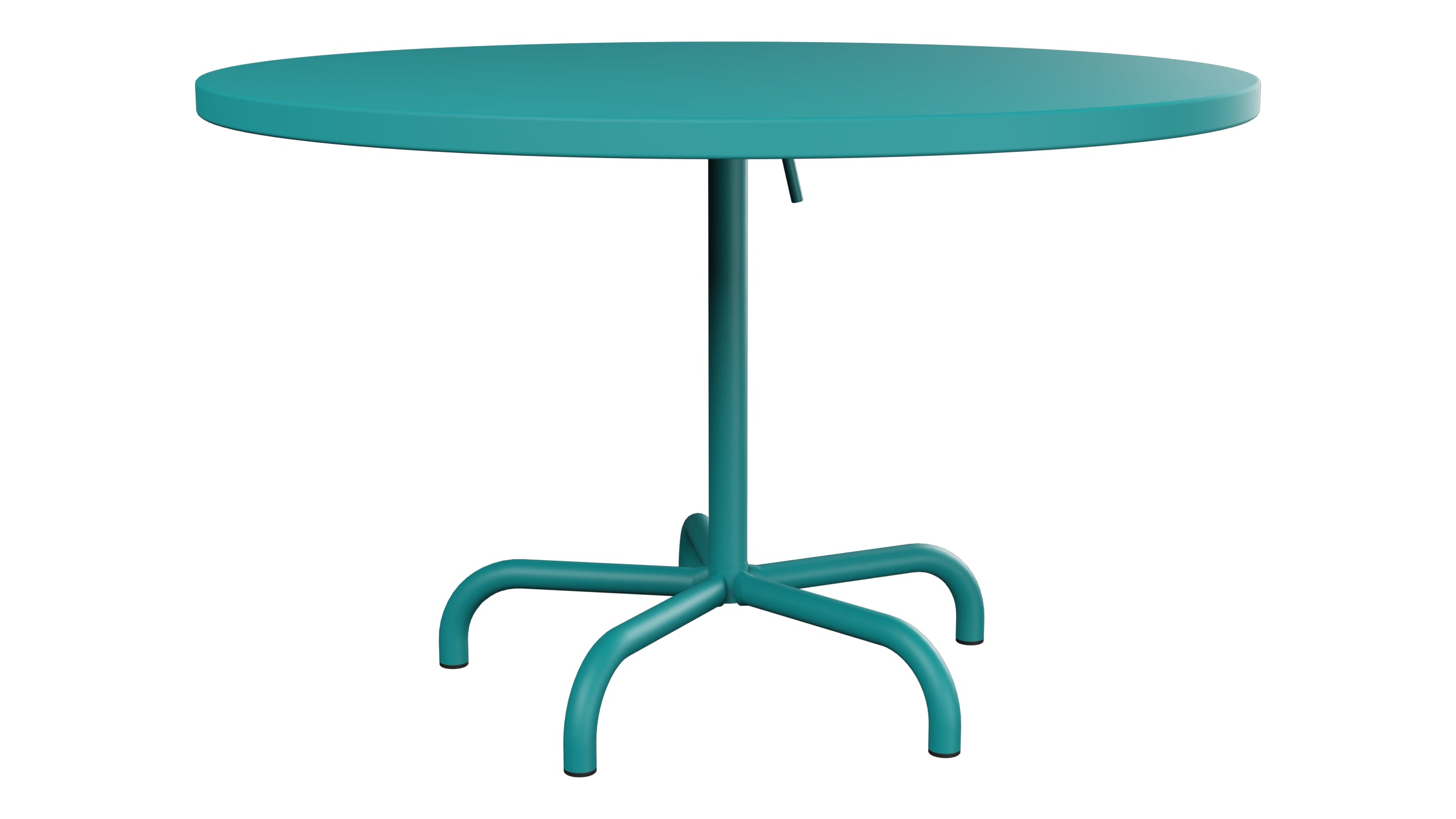 Säntis Metall-Gartentisch ø117 klappbar in Kaliblau präsentiert im Onlineshop von KAQTU Design AG. Gartentisch ist von Schaffner