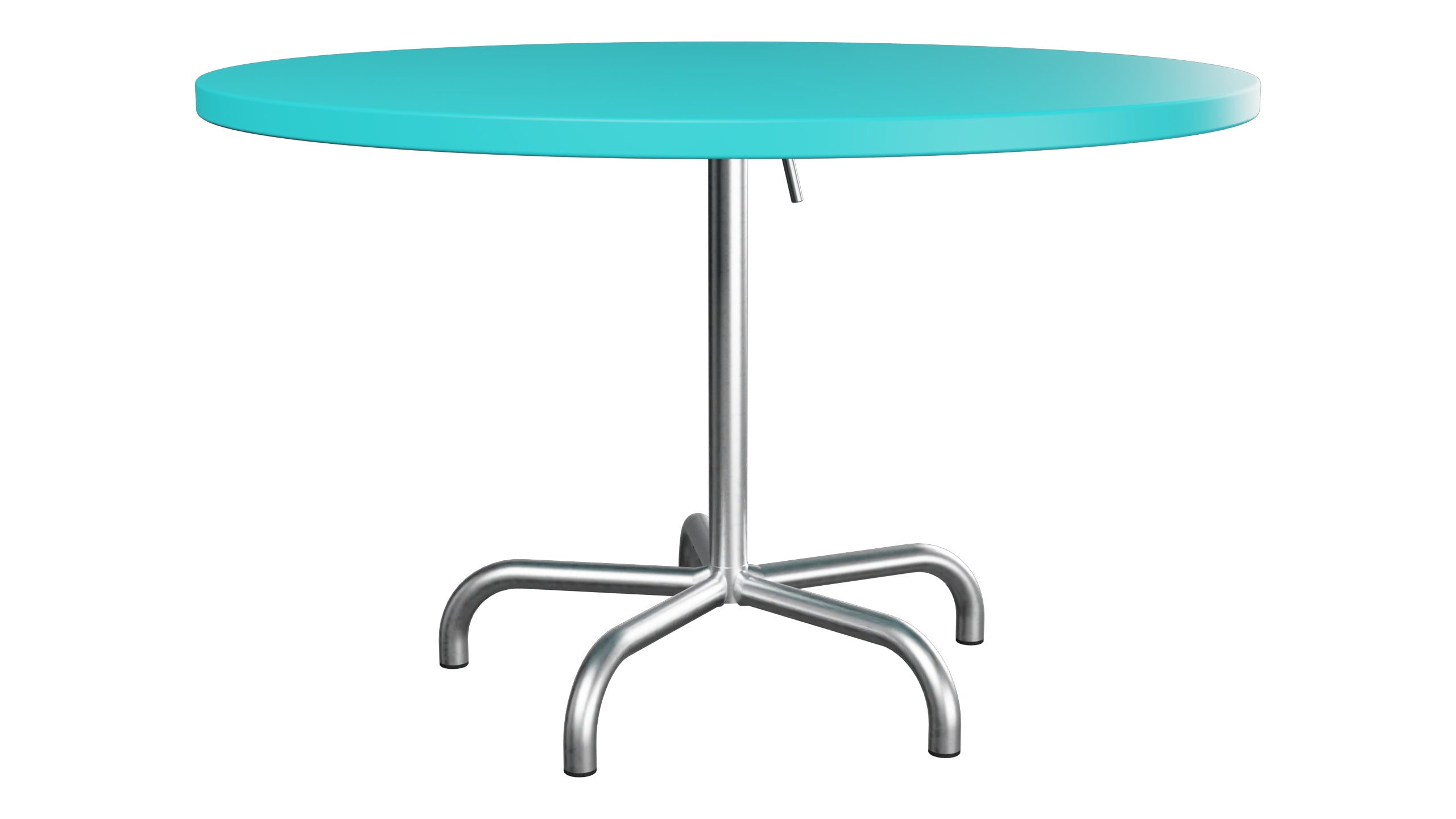 Säntis Metall-Gartentisch ø117 klappbar in Türkis präsentiert im Onlineshop von KAQTU Design AG. Gartentisch ist von Schaffner