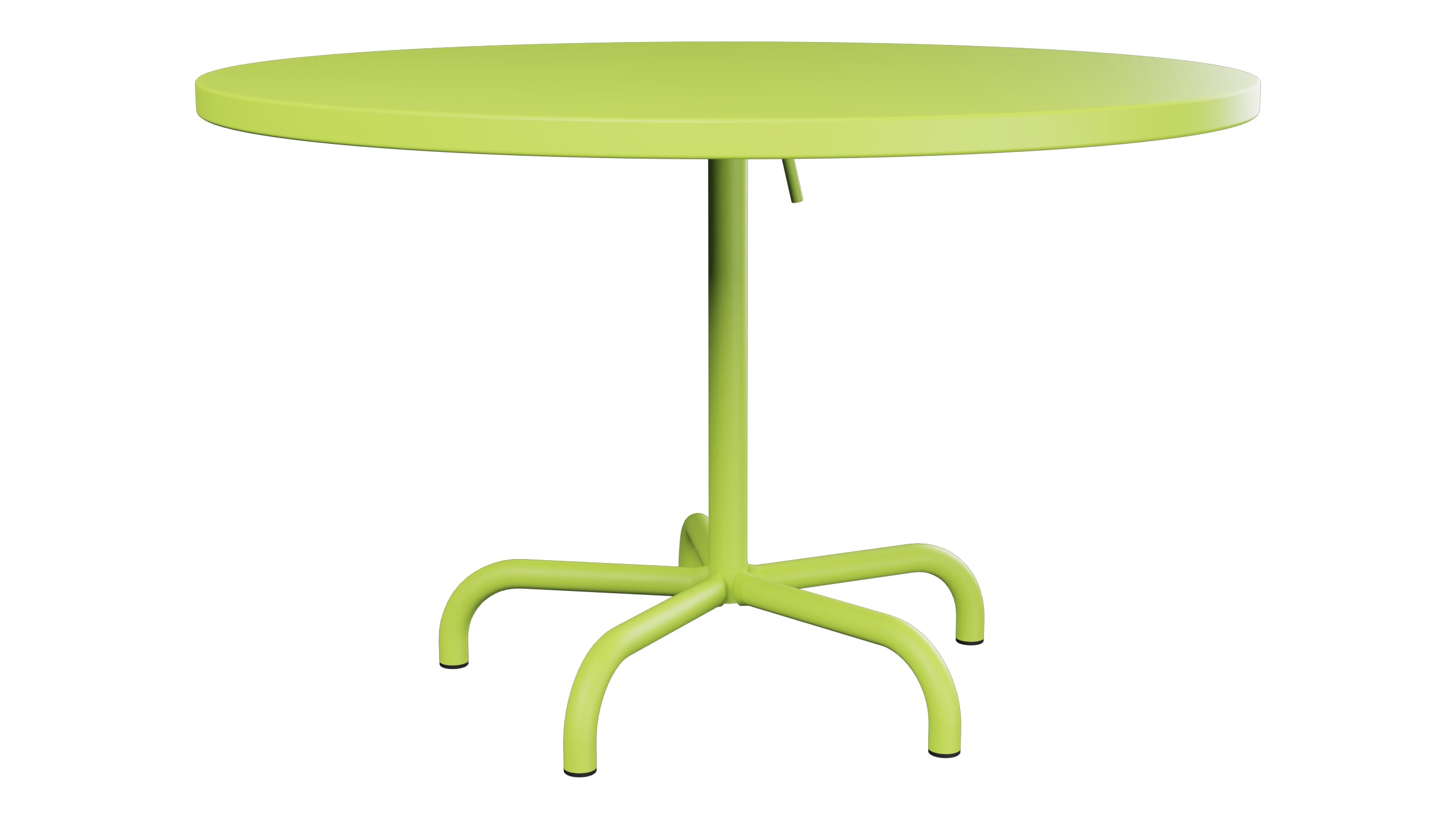 Säntis Metall-Gartentisch ø117 klappbar in Hellgrün präsentiert im Onlineshop von KAQTU Design AG. Gartentisch ist von Schaffner