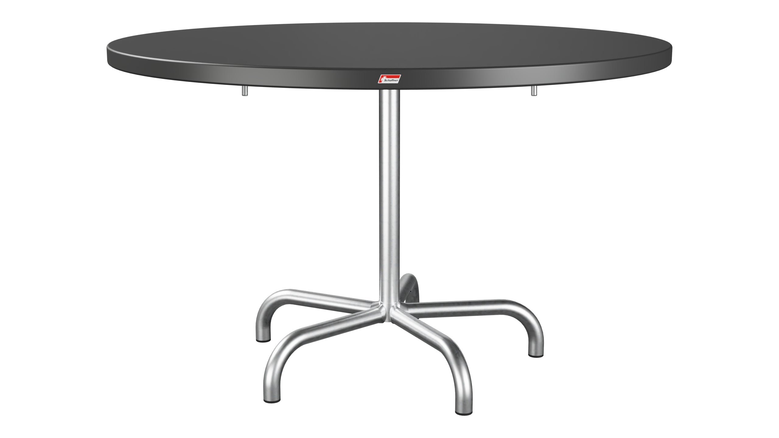 Säntis Metall-Gartentisch ø117 klappbar in Anthrazit präsentiert im Onlineshop von KAQTU Design AG. Gartentisch ist von Schaffner