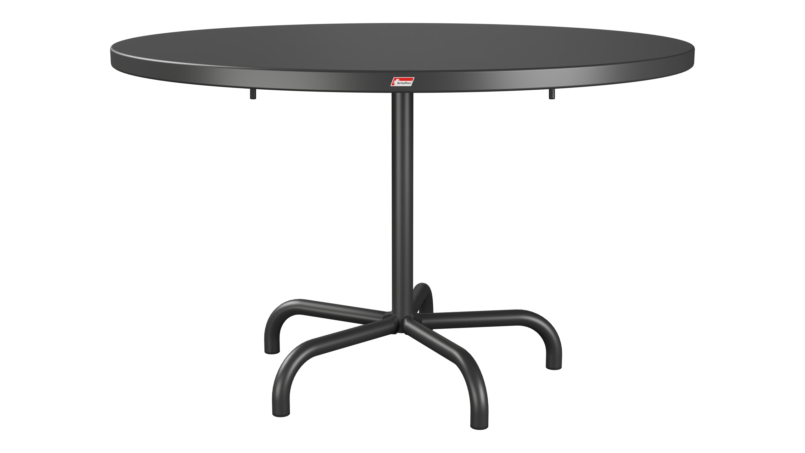 Säntis Metall-Gartentisch ø117 klappbar in Anthrazit präsentiert im Onlineshop von KAQTU Design AG. Gartentisch ist von Schaffner