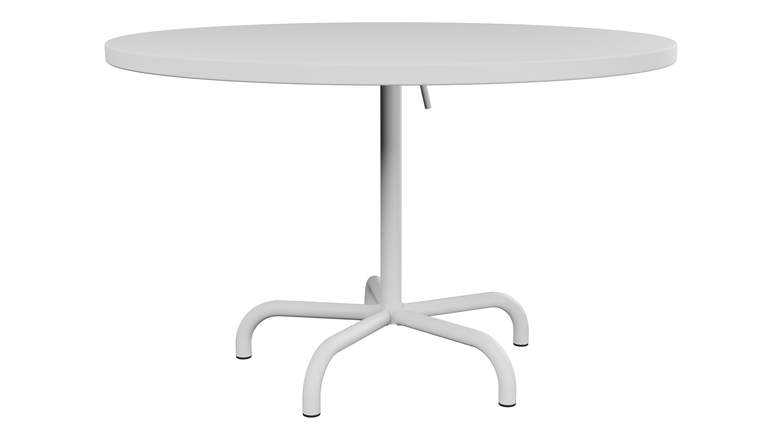 Säntis Metall-Gartentisch ø117 klappbar in Alusilber präsentiert im Onlineshop von KAQTU Design AG. Gartentisch ist von Schaffner