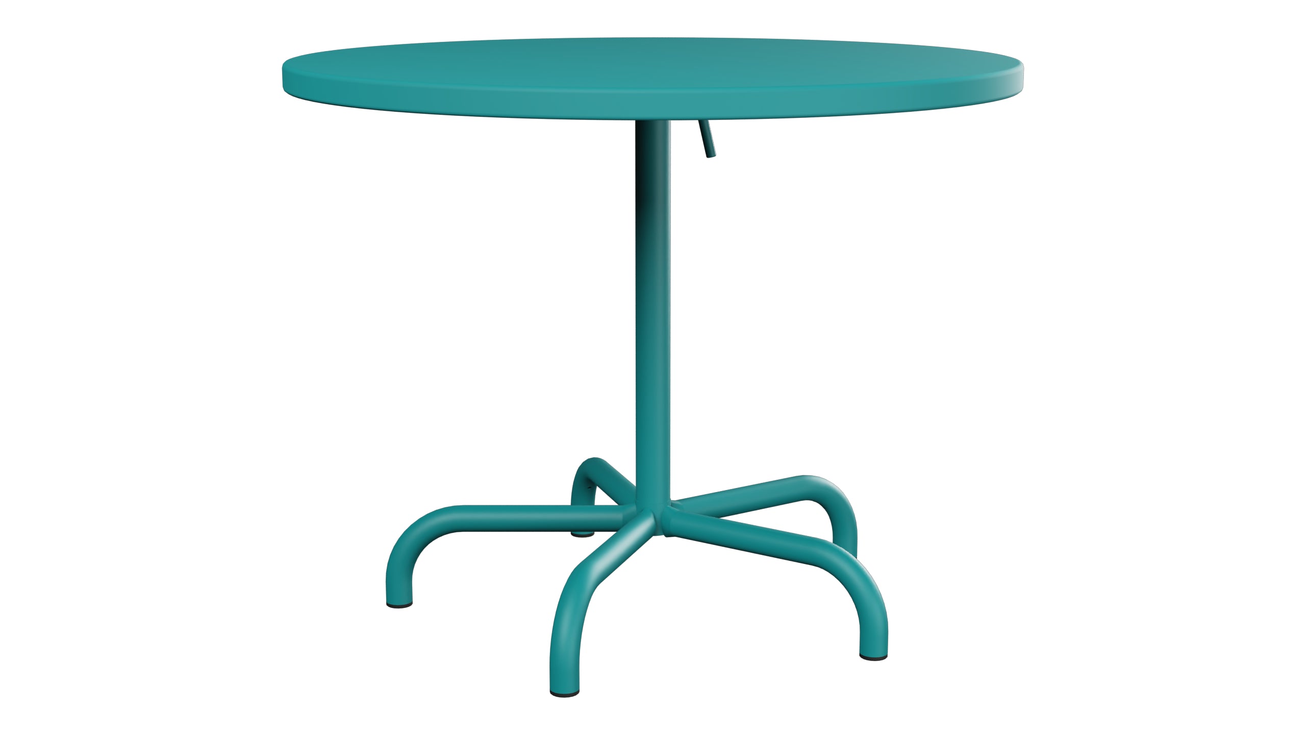 Säntis Metall-Gartentisch ø92 klappbar in Kaliblau präsentiert im Onlineshop von KAQTU Design AG. Gartentisch ist von Schaffner