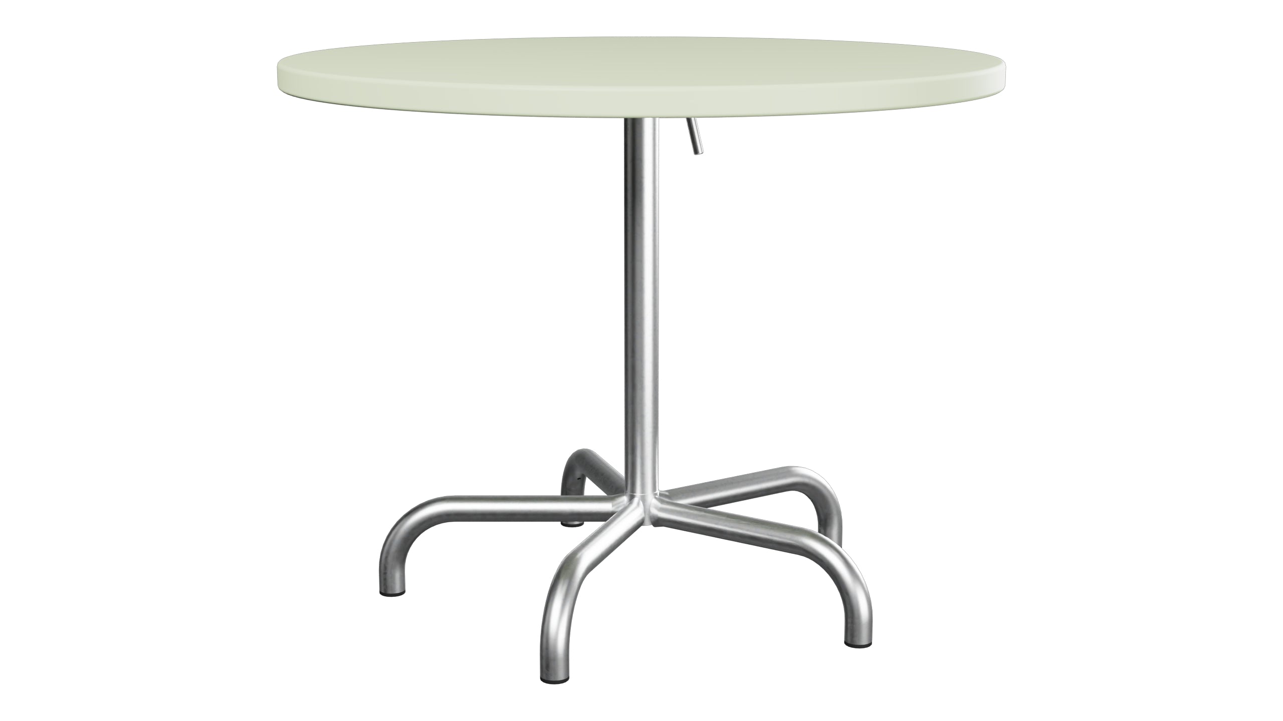 Säntis Metall-Gartentisch ø92 klappbar in Pastellgrün präsentiert im Onlineshop von KAQTU Design AG. Gartentisch ist von Schaffner