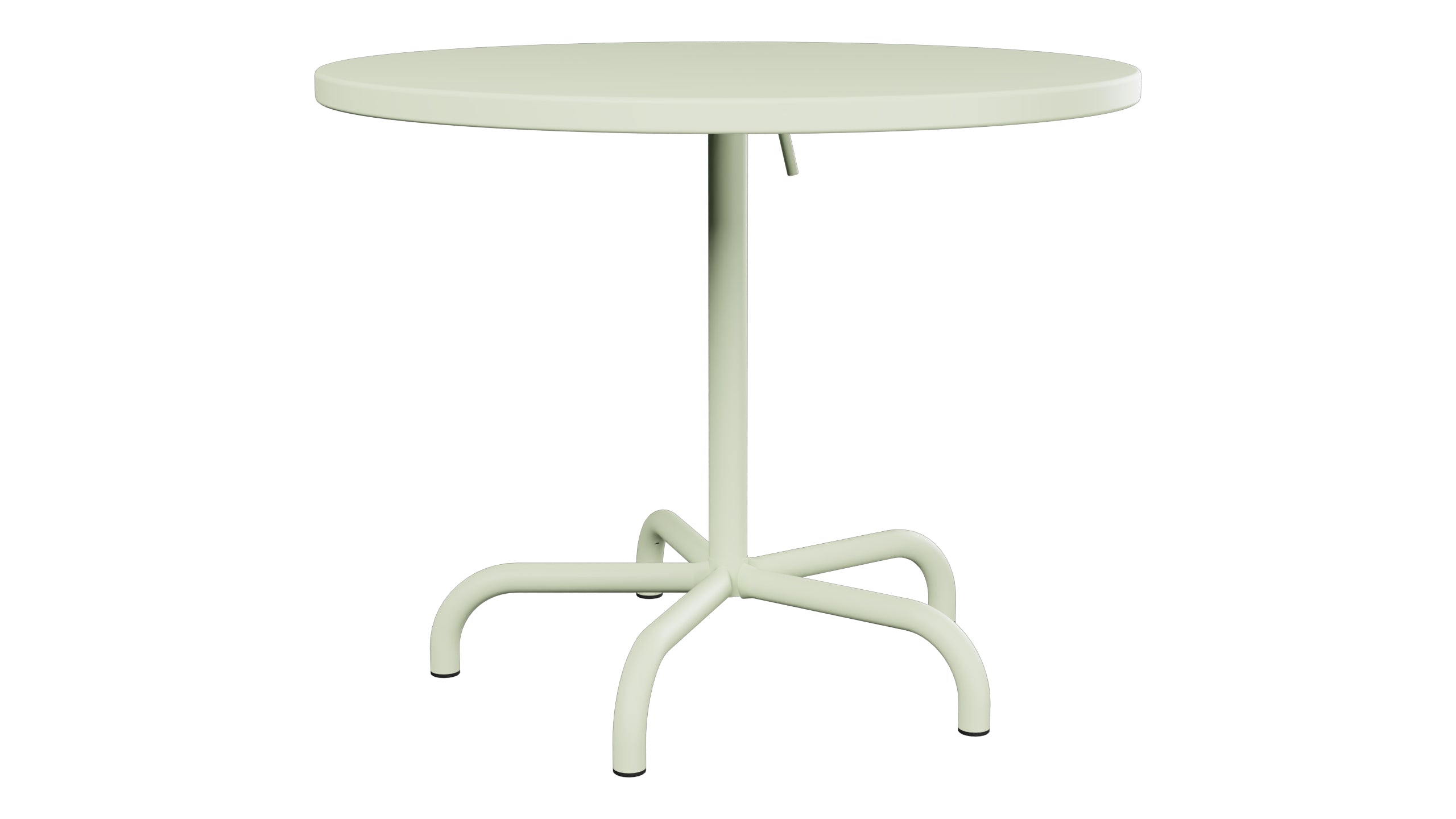 Säntis Metall-Gartentisch ø92 klappbar in Pastellgrün präsentiert im Onlineshop von KAQTU Design AG. Gartentisch ist von Schaffner