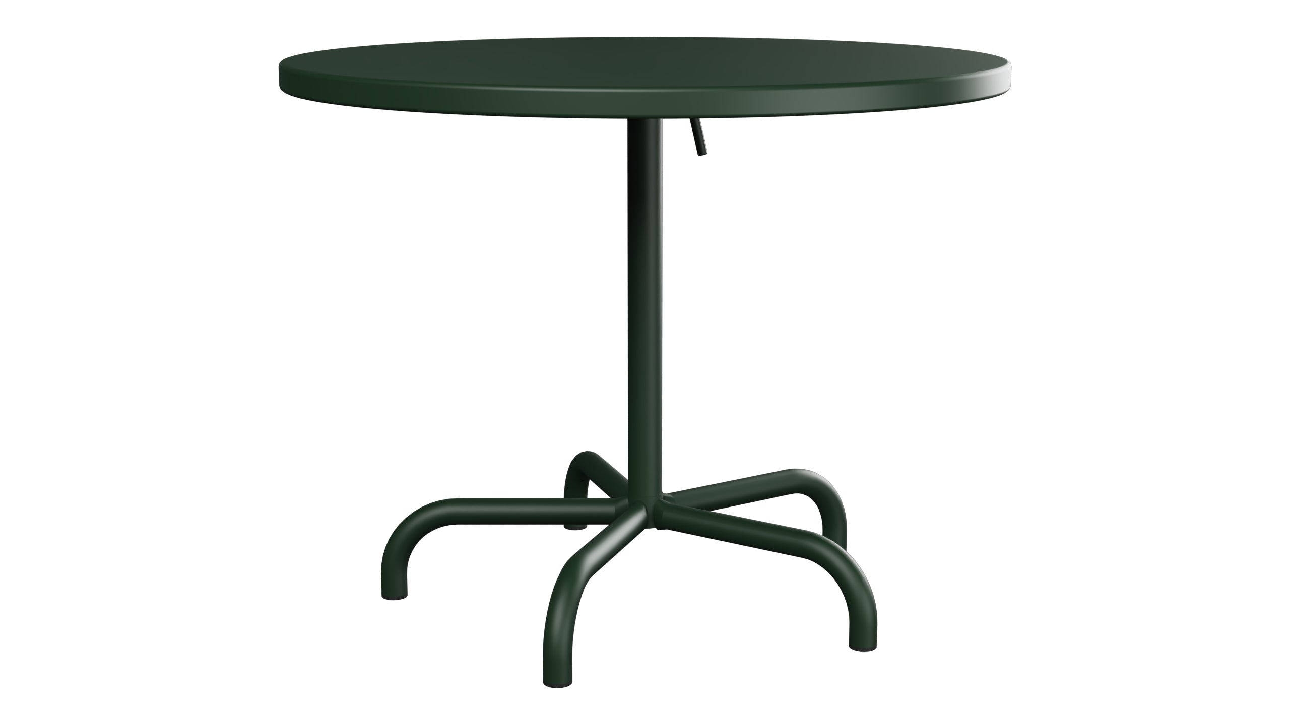 Säntis Metall-Gartentisch ø92 klappbar in Tannengrün präsentiert im Onlineshop von KAQTU Design AG. Gartentisch ist von Schaffner