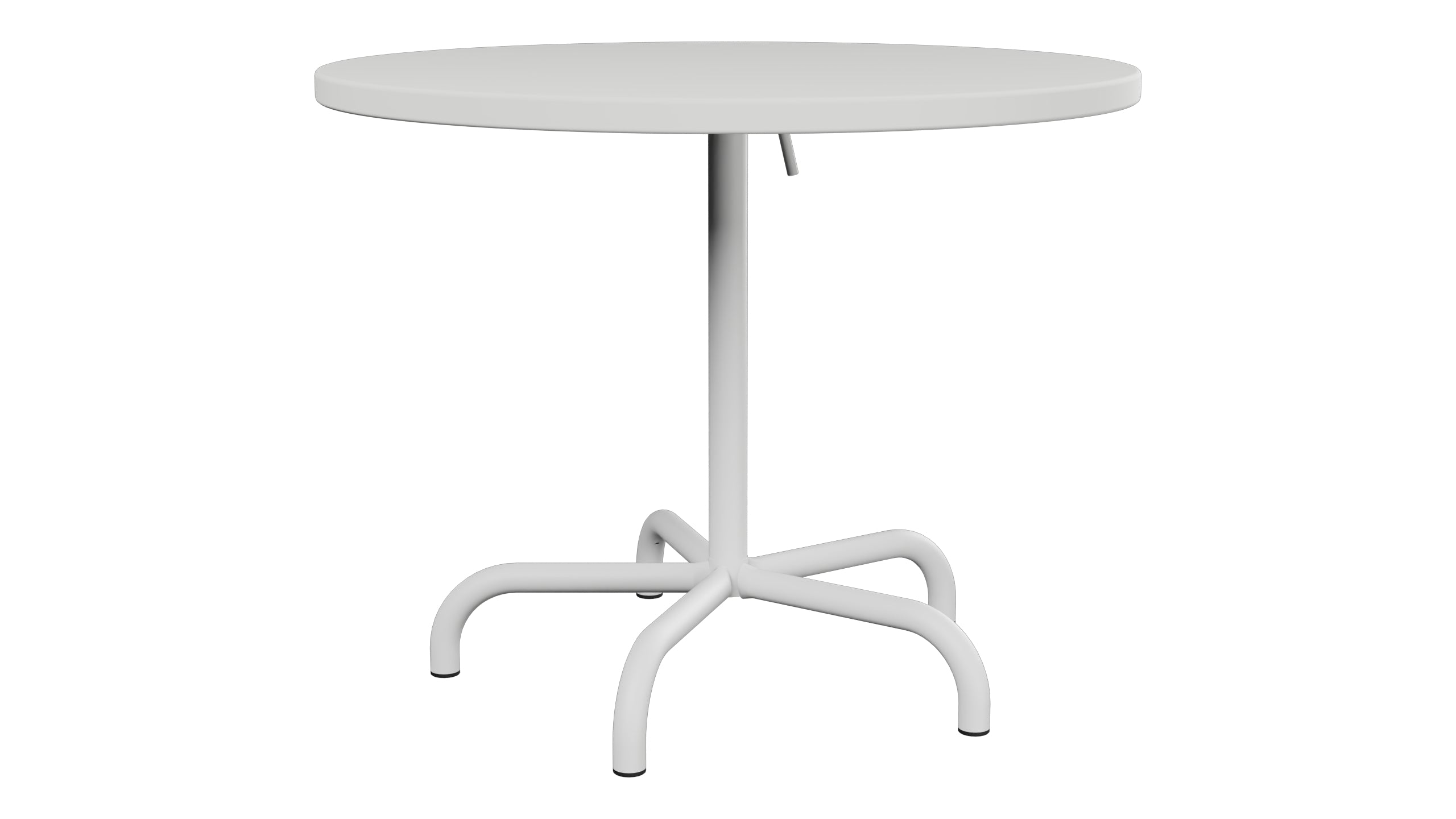 Säntis Metall-Gartentisch ø92 klappbar in Alusilber präsentiert im Onlineshop von KAQTU Design AG. Gartentisch ist von Schaffner