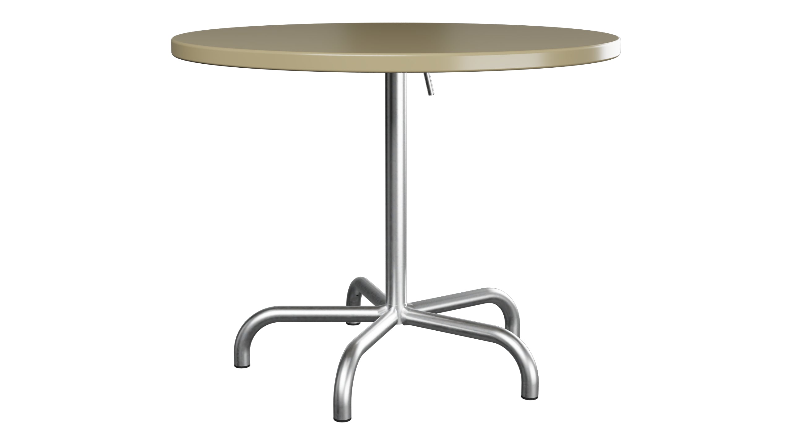 Säntis Metall-Gartentisch ø92 klappbar in Champagner präsentiert im Onlineshop von KAQTU Design AG. Gartentisch ist von Schaffner