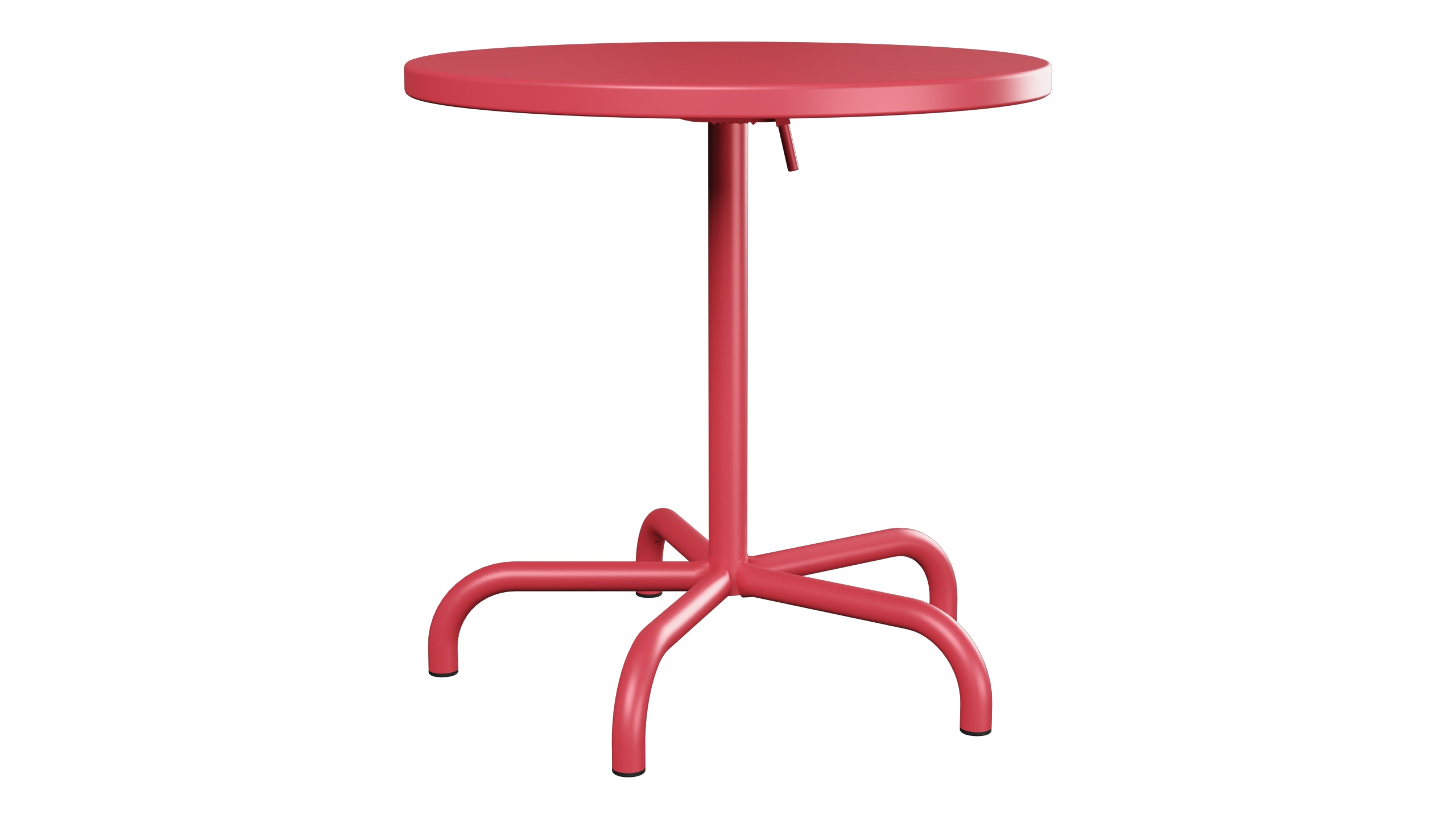 Säntis Metall-Gartentisch ø72 klappbar in Ahornrot präsentiert im Onlineshop von KAQTU Design AG. Gartentisch ist von Schaffner