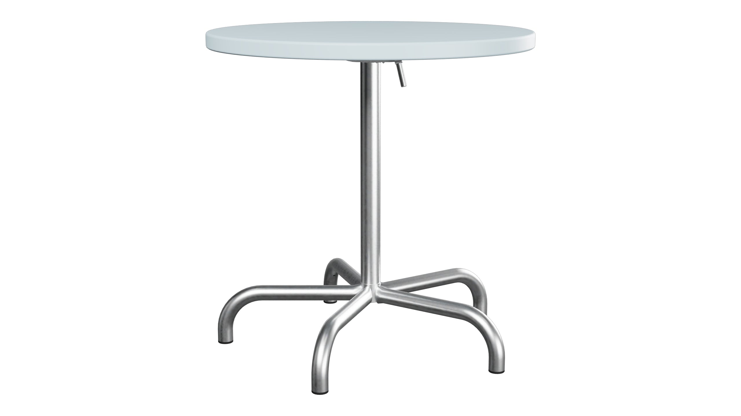 Säntis Metall-Gartentisch ø72 klappbar in Pastellblau präsentiert im Onlineshop von KAQTU Design AG. Gartentisch ist von Schaffner