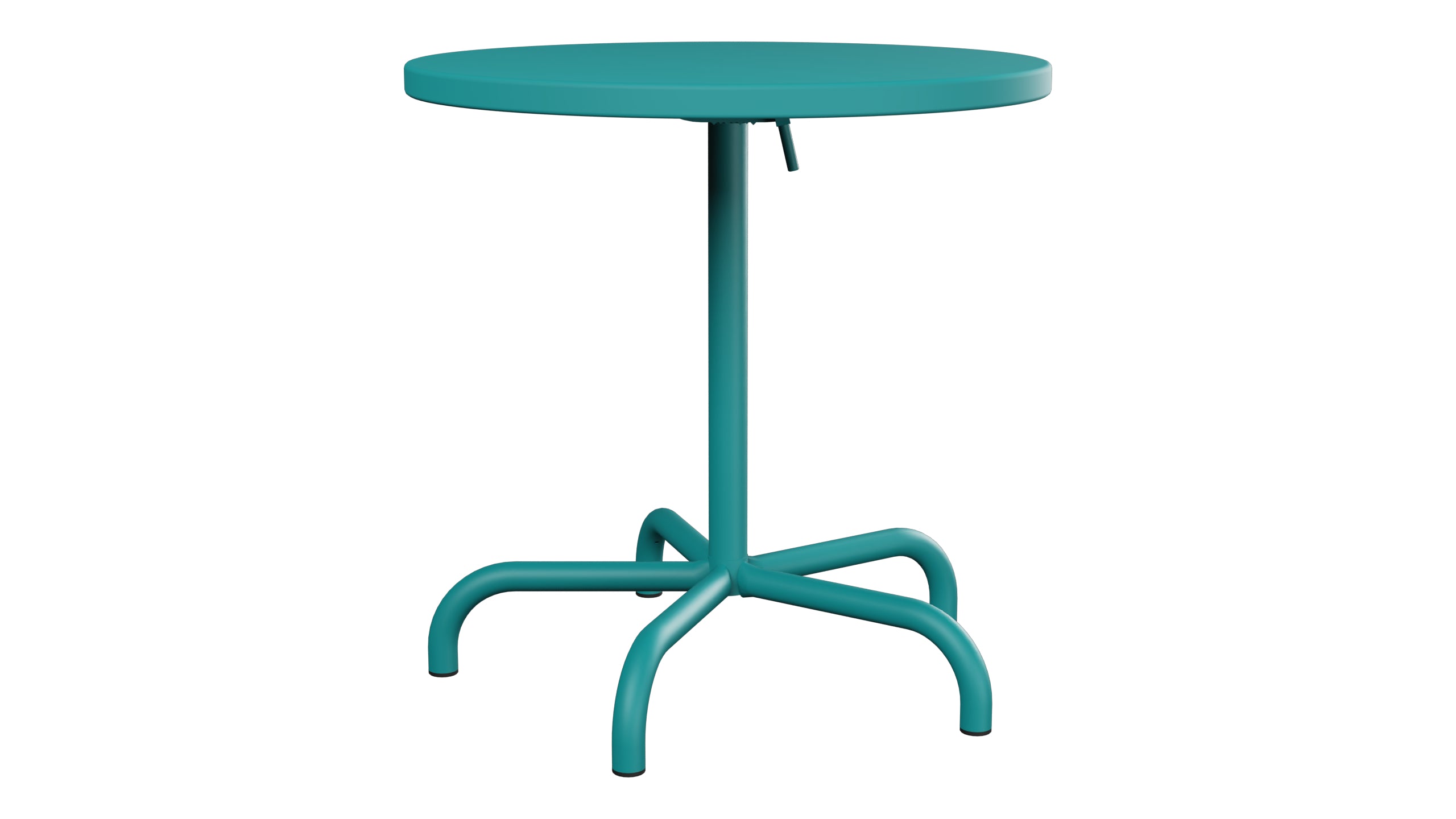 Säntis Metall-Gartentisch ø72 klappbar in Kaliblau präsentiert im Onlineshop von KAQTU Design AG. Gartentisch ist von Schaffner