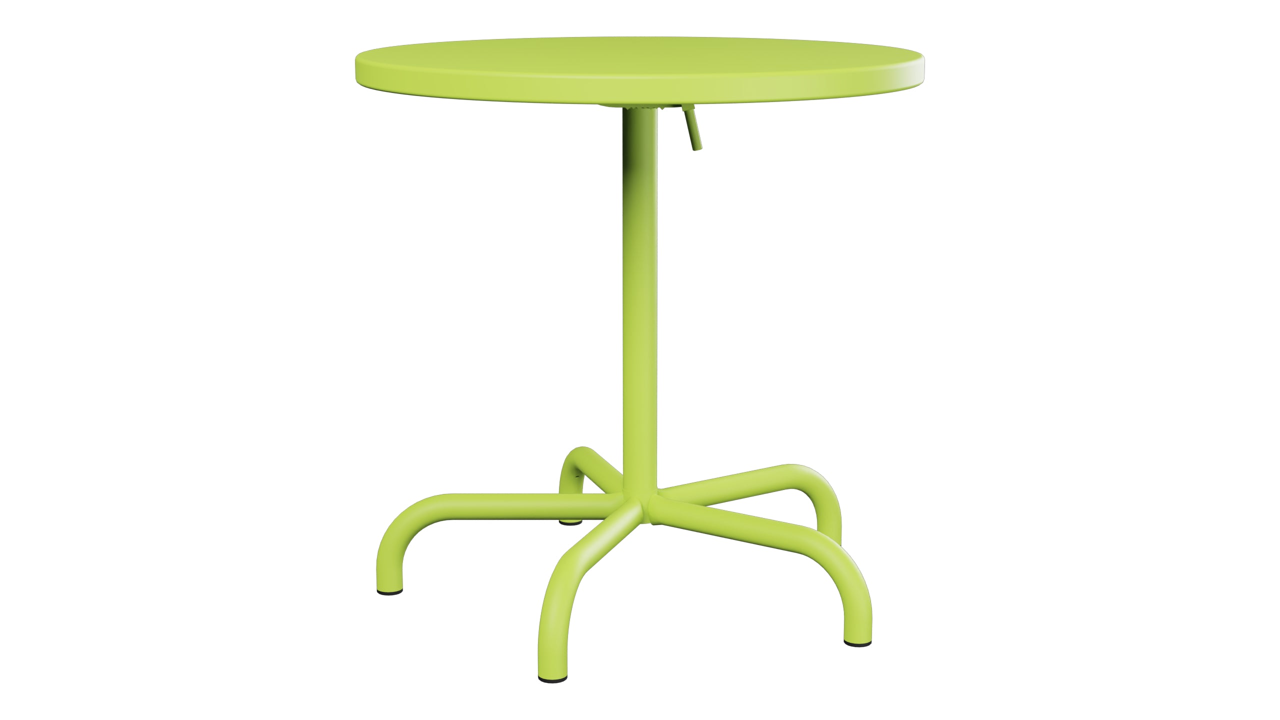 Säntis Metall-Gartentisch ø72 klappbar in Hellgrün präsentiert im Onlineshop von KAQTU Design AG. Gartentisch ist von Schaffner