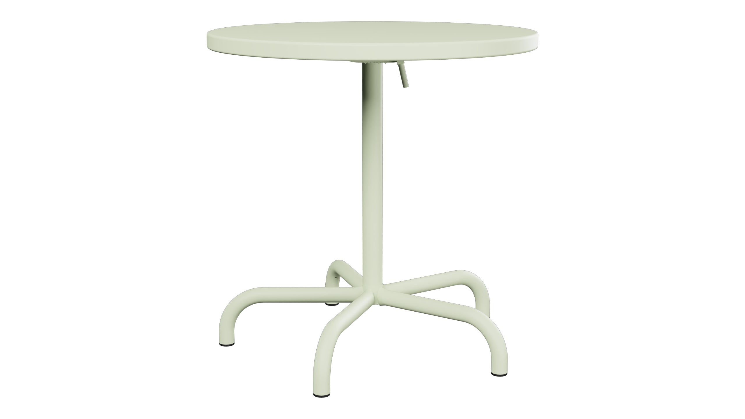 Säntis Metall-Gartentisch ø72 klappbar in Pastellgrün präsentiert im Onlineshop von KAQTU Design AG. Gartentisch ist von Schaffner