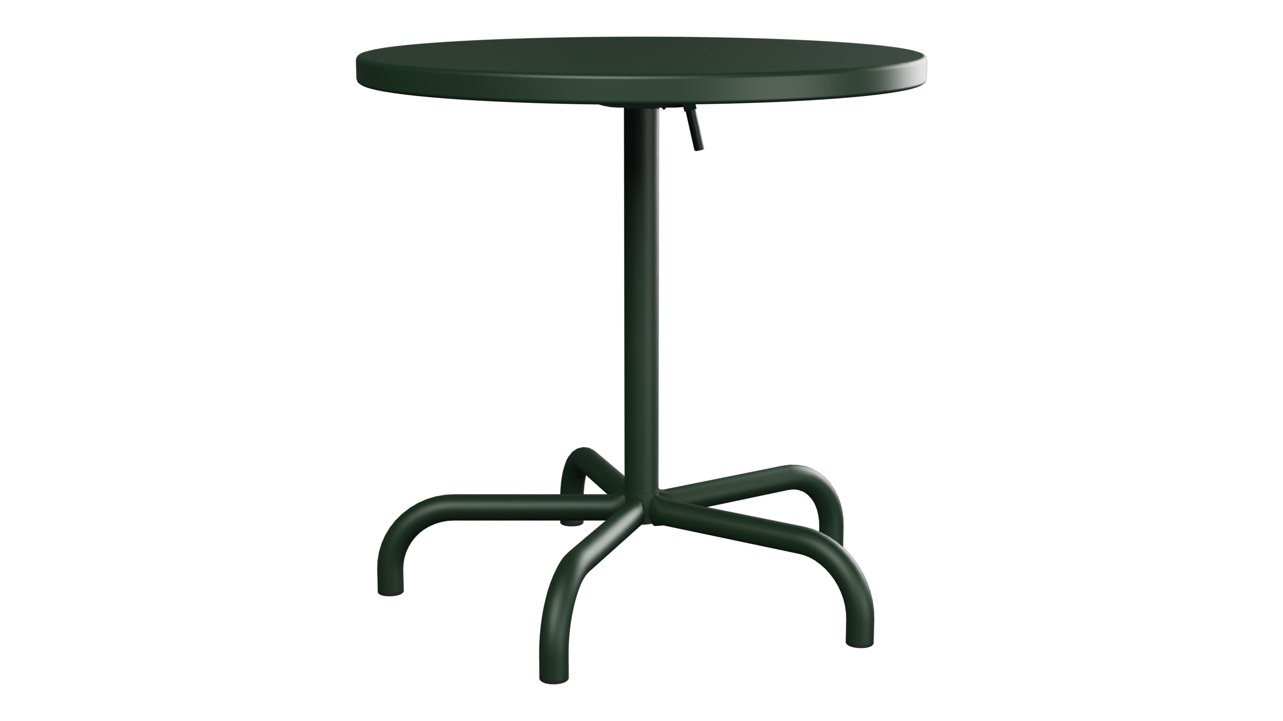 Säntis Metall-Gartentisch ø72 klappbar in Tannengrün präsentiert im Onlineshop von KAQTU Design AG. Gartentisch ist von Schaffner