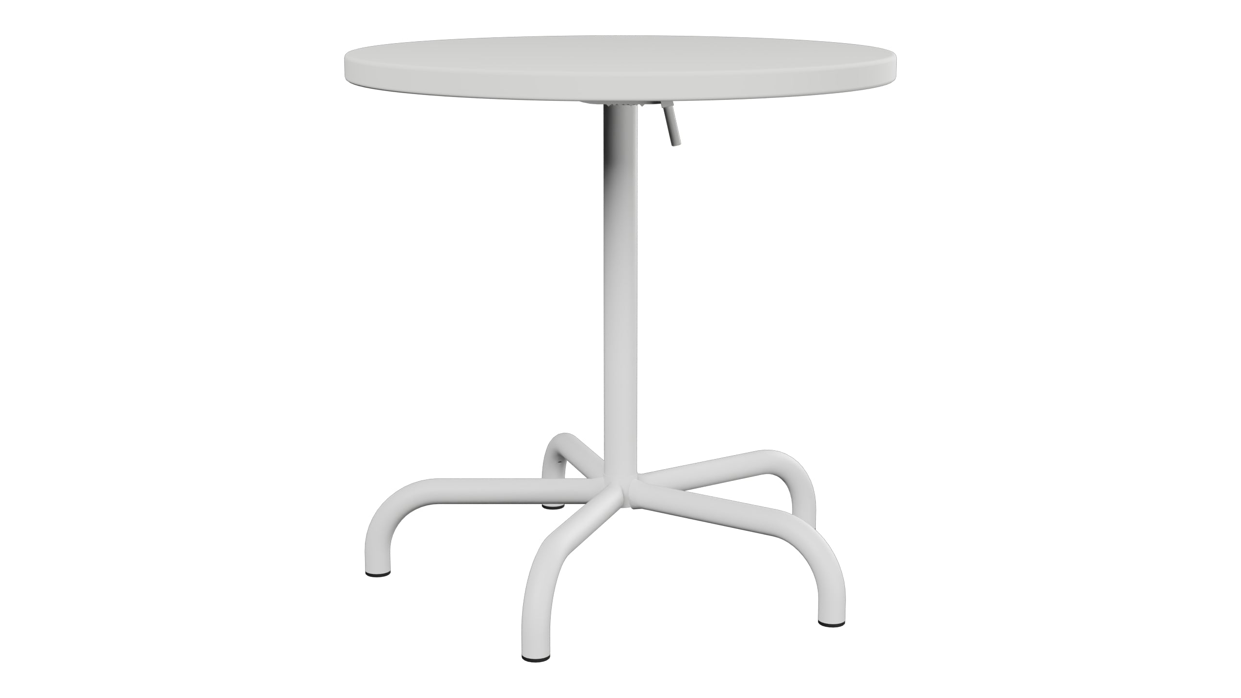 Säntis Metall-Gartentisch ø72 klappbar in Alusilber präsentiert im Onlineshop von KAQTU Design AG. Gartentisch ist von Schaffner