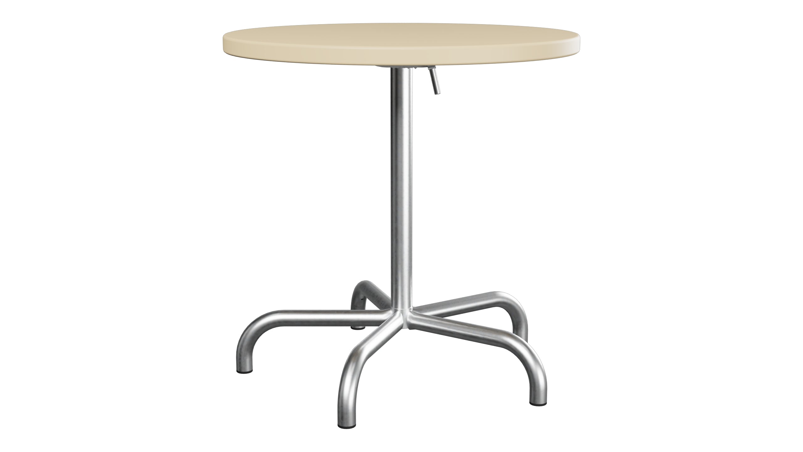 Säntis Metall-Gartentisch ø72 klappbar in Pastellbraun präsentiert im Onlineshop von KAQTU Design AG. Gartentisch ist von Schaffner