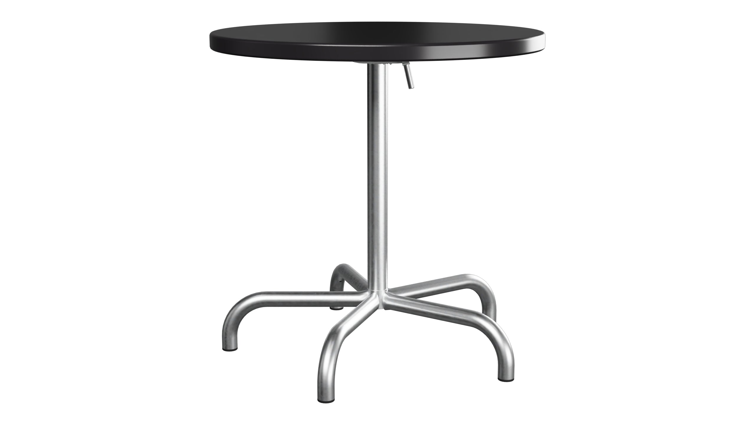 Säntis Metall-Gartentisch ø72 klappbar in Schwarz präsentiert im Onlineshop von KAQTU Design AG. Gartentisch ist von Schaffner