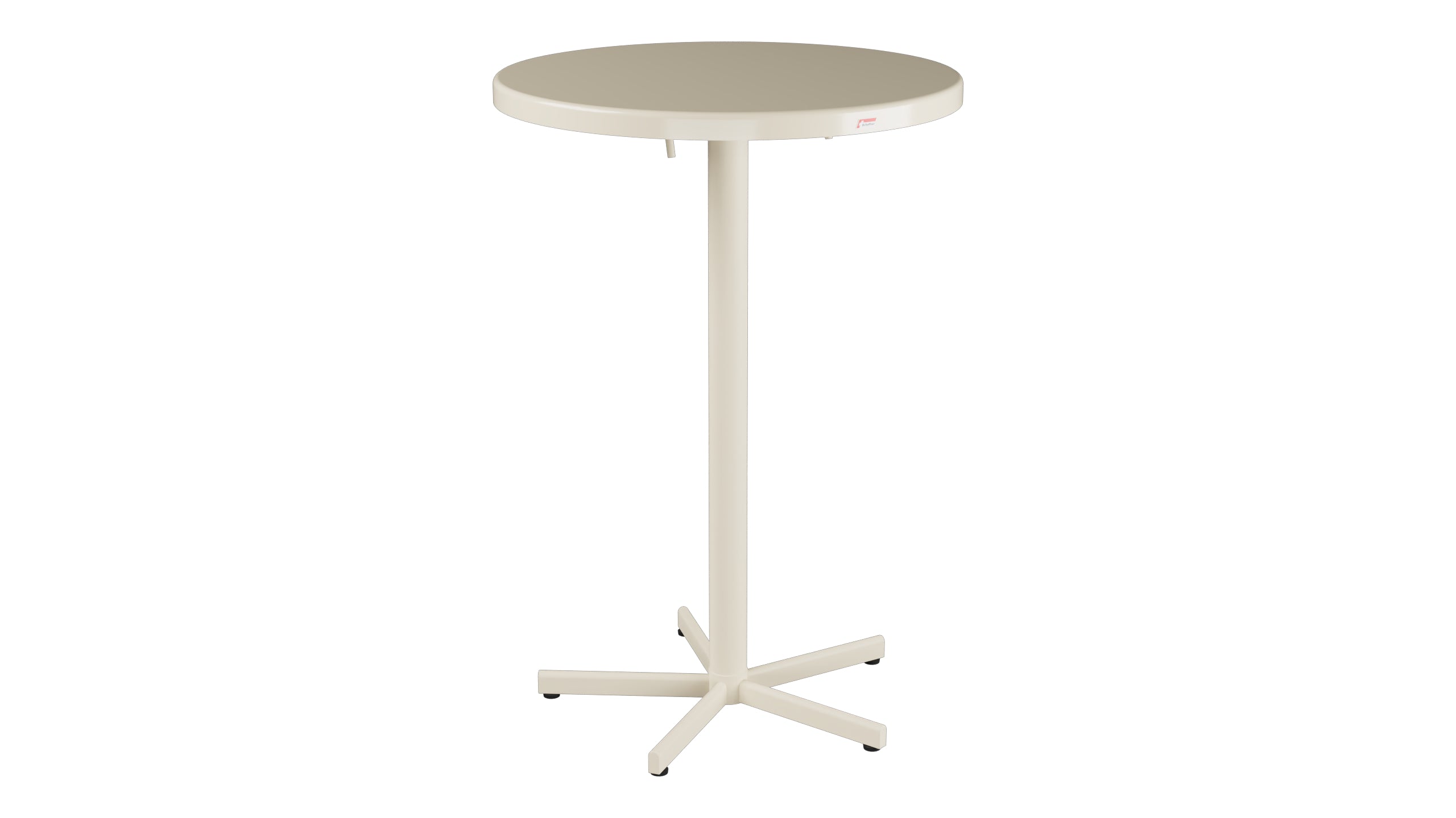 Bodensee Glasfaser-Stehtisch Outdoor  ø75 / 110 klappbar in Pastellsand präsentiert im Onlineshop von KAQTU Design AG. Hochtisch Outdoor ist von Schaffner