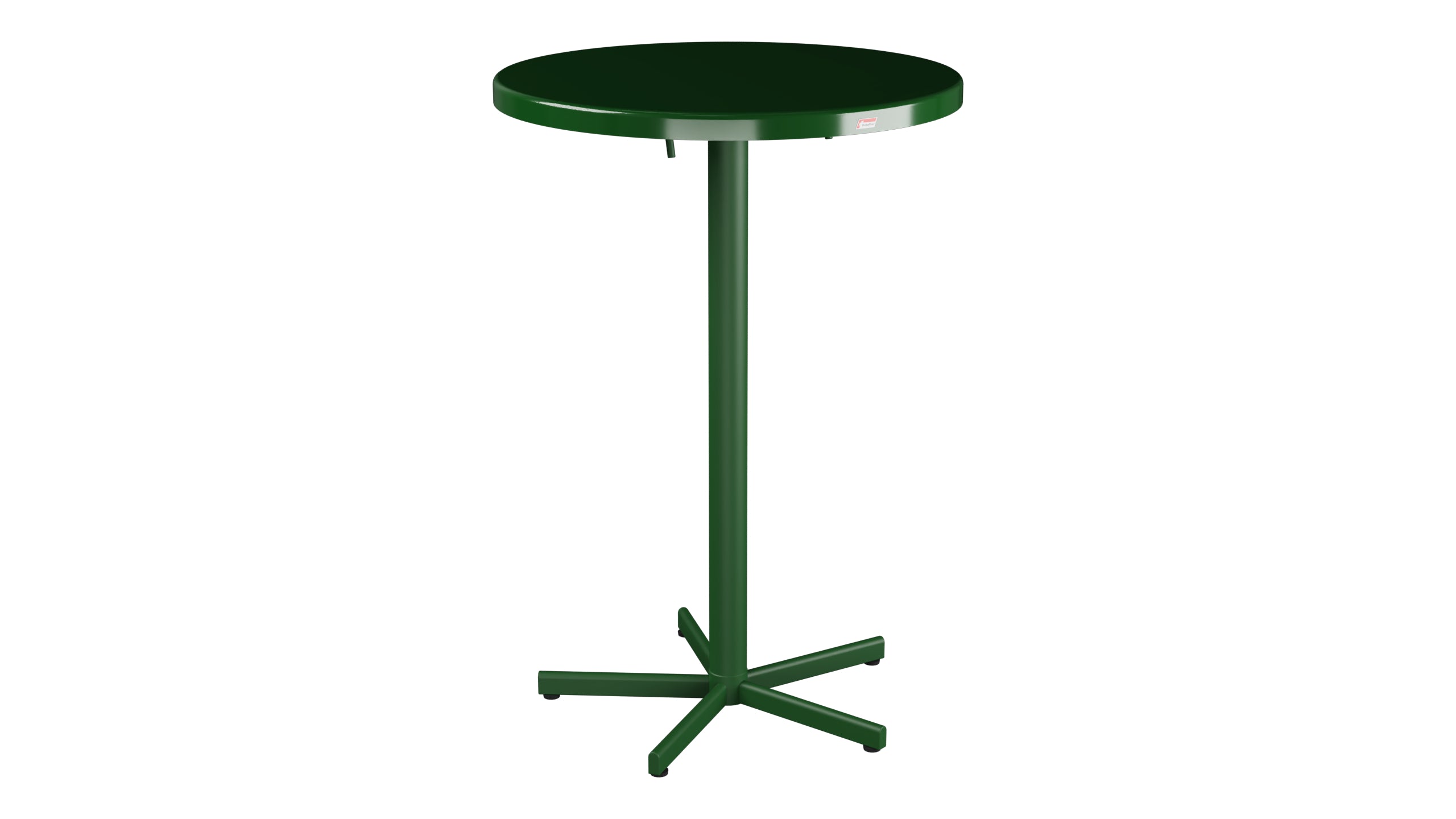 Bodensee Glasfaser-Stehtisch Outdoor  ø75 / 110 klappbar in Tannengrün präsentiert im Onlineshop von KAQTU Design AG. Hochtisch Outdoor ist von Schaffner