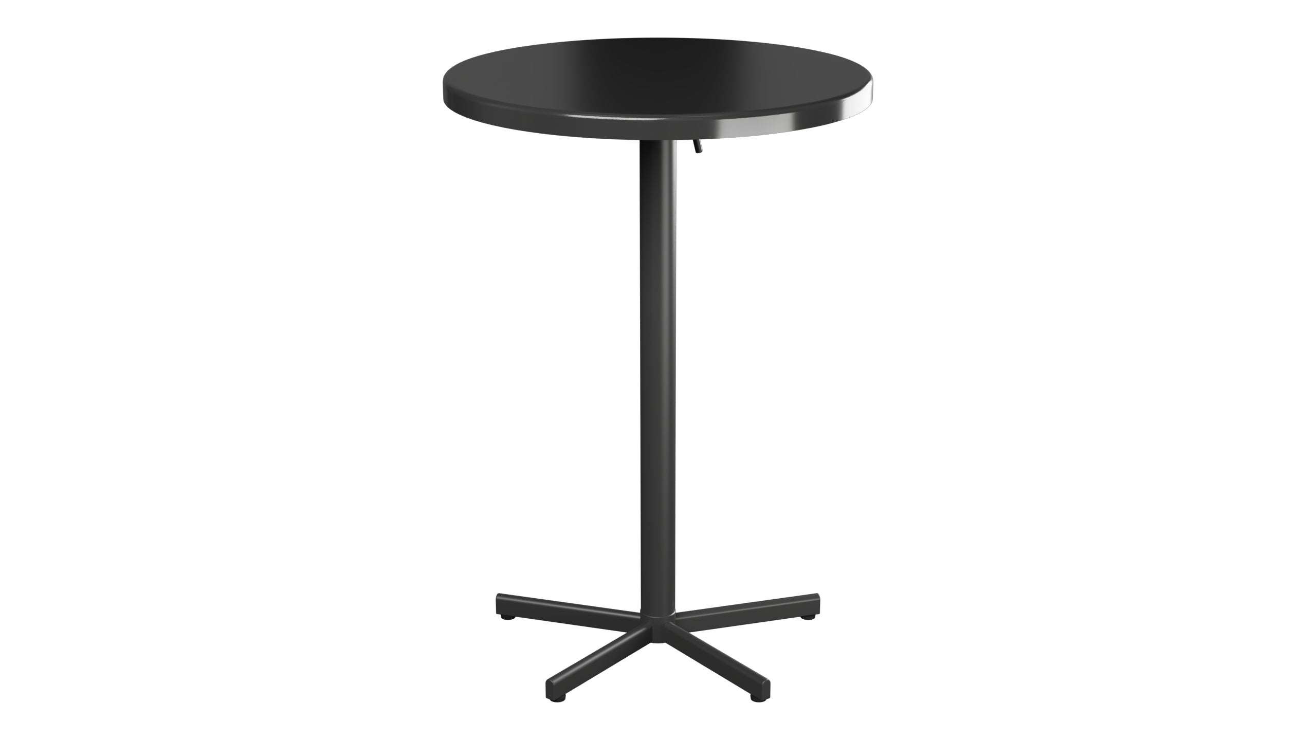 Bodensee Glasfaser-Stehtisch Outdoor  ø75 / 110 klappbar in Anthrazit präsentiert im Onlineshop von KAQTU Design AG. Hochtisch Outdoor ist von Schaffner