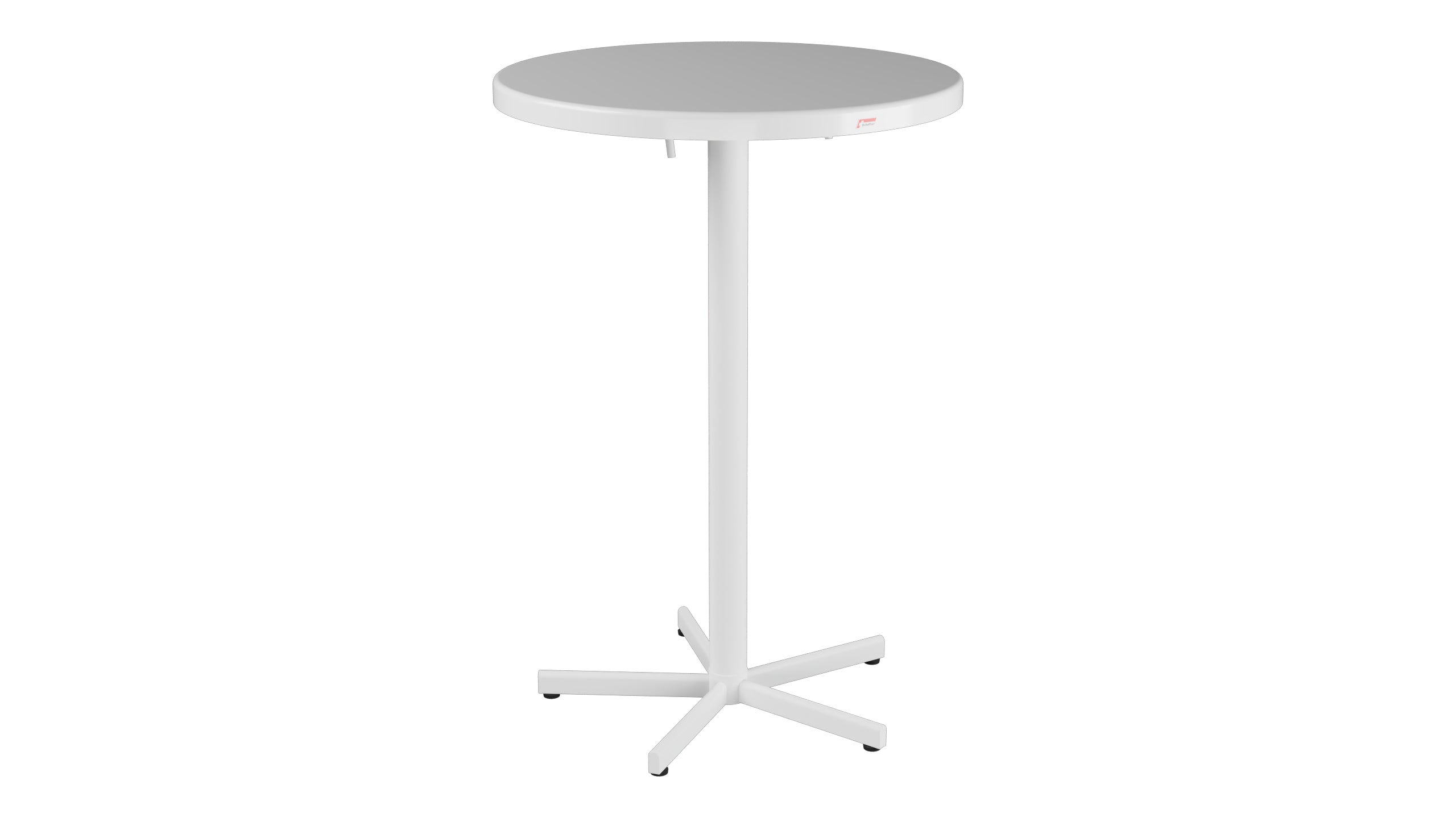 Bodensee Glasfaser-Stehtisch Outdoor  ø75 / 110 klappbar in Weiss präsentiert im Onlineshop von KAQTU Design AG. Hochtisch Outdoor ist von Schaffner